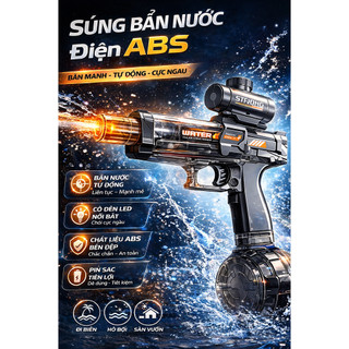 Đồ Chơi Phun Nước Điện Tự Động Có Đèn LED, Pin Sạc – Hồ Bơi & Biển Mùa Hè