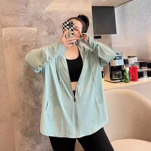 Áo khoác chống nắng cỡ lớn Quần áo dài tay rộng rãi cho tấm chắn nắng Trang phục mùa hè hàng ngày