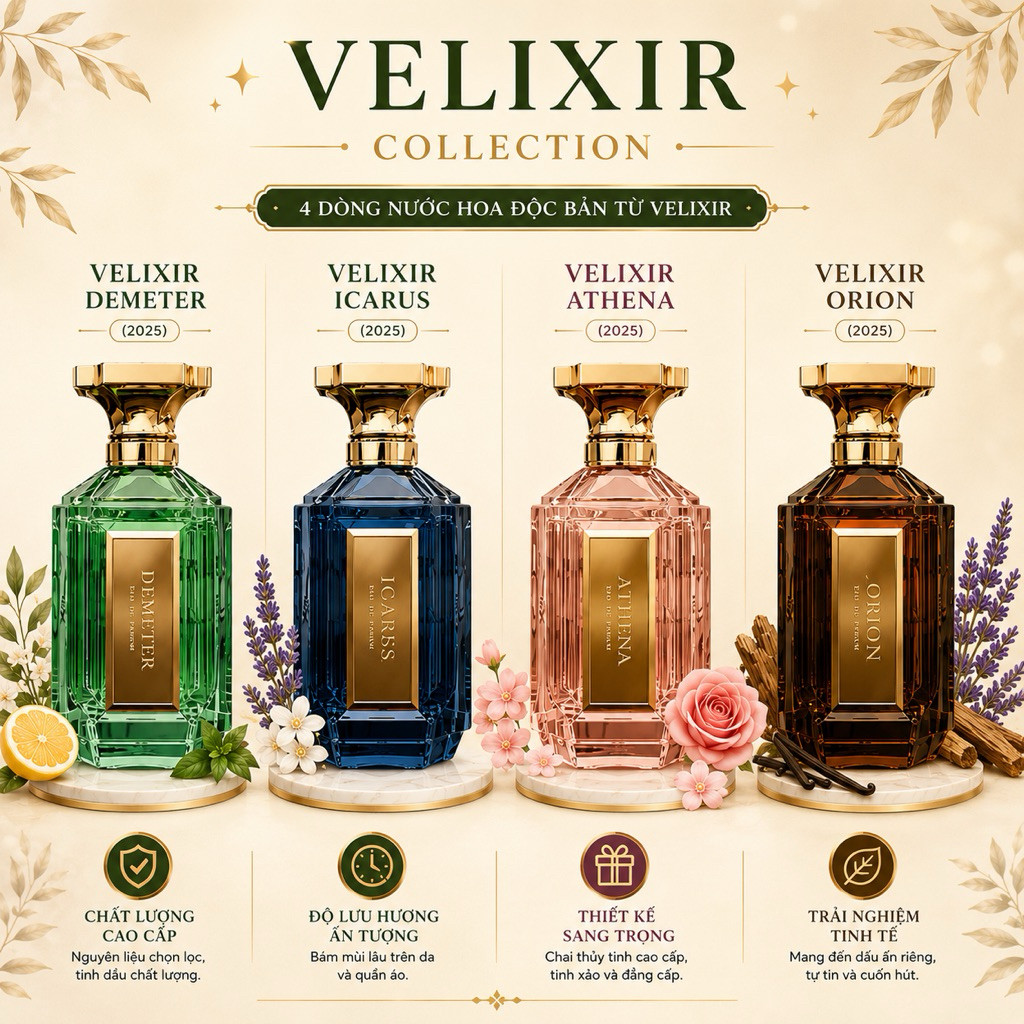 Nước hoa Velixir các dòng fullsize