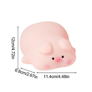 Đèn Ngủ Hình Heo Con, Đèn LED 7 Màu Đổi Màu, Mềm Mại, Không Lo Vỡ, Quà Sinh Nhật Cho Trẻ Em