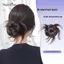 AqToCna 1 Phần Mở Rộng Đuôi Ngựa Thấp Bun Tóc Tóc Giả Hoa Bud Tổng Hợp Tóc Giả Có Móng Vuốt Kẹp Dành Cho Nữ Lộn Xộn Xoăn Chignon Bun AqToCna