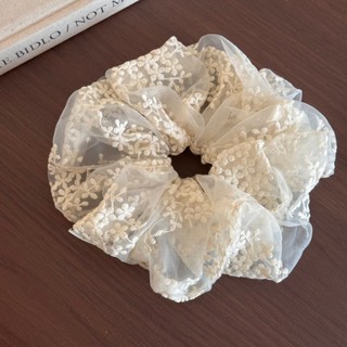 Hululu / Lưới Ren Thêu Scrunchy Dây Buộc Tóc Nơ Tóc Thấp Đuôi Ngựa Lợn Scrunchy Dây Buộc Tóc Đầu Dây Buộc Mũ Đội Đầu