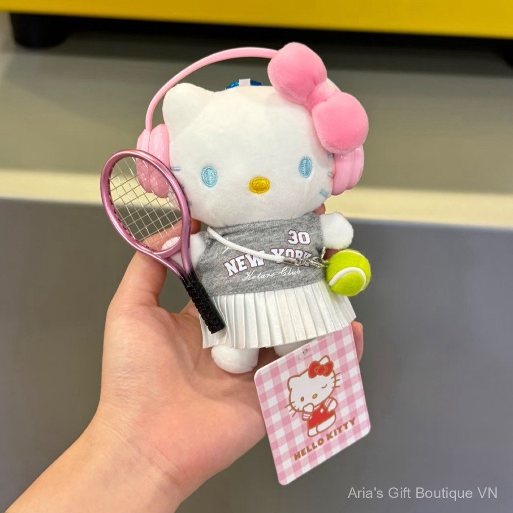 [Aria G-1] Móc Khóa Bông Hello Kitty - Đồ Chơi Bông Gấu Kitty Dễ Thương - Phụ Kiện Túi Xách Nữ