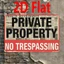 CIFbuy Vintage Iron Private Property Sign, Mảng bám tường mộc mạc, Trang trí kim loại ngoài trời cho khu vườn không gian cá nhân