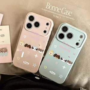 Ốp lưng iPhone17Pro thú nhỏ và ngôi sao vỏ mềm chống trầy thiết kế dễ thương hàng ngày