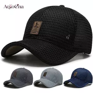 AqToCna Mùa Hè Nam Lưới Mũ Bóng Chày Chắc Chắn Snapba Nhãn Sti Sunhat Ngoài Trời Thoáng Khí Hip Hop Mũ Bóng Chày Casquette AqToCna