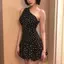 Váy đeo vai màu chấm bi Slim-fit Slimer Look Hot Girl Style Váy phong cách mới Váy phong cách ngắn nữ phong cách siêu ngắn Bud T