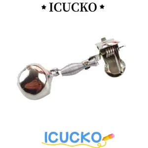 ICUCKO 10 cái báo động câu cá, chuông báo chống rỉ, thiết bị thép không gỉ, báo động rơi cho cần câu