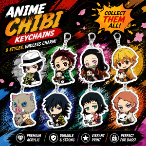 Kẻ giết quỷ: Kimetsu no Yaiba, Tanjiro, Nezuko, móc khóa acrylic, thiết bị ngoại vi hoạt hình mặt dây chuyền, hàng hóa