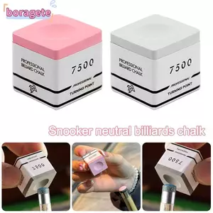 Phấn hồ bơi trung tính BORAGETE Snooker, Phấn bi-a màu hồng / xám TP7500, Bột mịn chống trượt Phụ kiện bi-a phấn bi-a