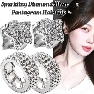 Kẹp tóc bạc chắc chắn, Giá đỡ bằng nhựa nhẹ có lò xo bằng thép không gỉ, chống trượt cho tóc mịn, nhiều lựa chọn hình dạng