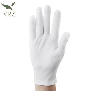 VRZ 1 Cặp Mới Full Ngón Nam Nữ Nghi Thức Găng Tay Cotton Trắng Bồi Bàn / Lái Xe / Trang Sức / Găng Tay Công Nhân Găng Tay Hấp Thụ Mồ Hôi HOT
