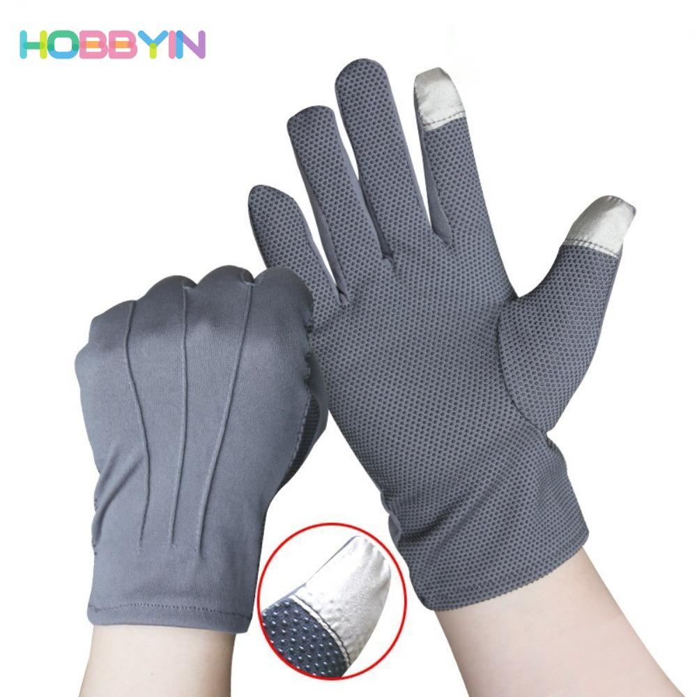 Găng tay nghi thức HOBBYIN, Găng tay lái xe thoáng khí chống tia cực tím, Găng tay chống nắng màn hình cảm ứng chống trượt Unisex