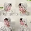 PYCOU Bé Bonnet, Hoa Thêu Ruffle Viền Mũ Sơ Sinh, Lưới Chụp Ảnh Chống Đỡ Ren Hoa Trẻ Sơ Sinh Mũ Công Chúa