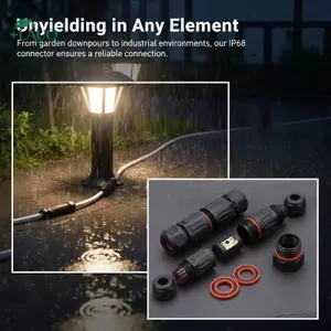 Đầu nối cáp ngoài trời được xếp hạng Springevenstar IP68 để kết nối chống nước an toàn với 2-3 lõi Springevenstar