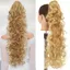THEGIRL8B Tóc Giả Nối Dài Đuôi Ngựa Hình Móng Vuốt, Bộ Tóc Xoăn Tổng Hợp Dài, Hợp Thời Trang Với Kẹp Kẹp Giả Sóng Sâu Đuôi Ngựa Cho Nữ