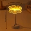 Đèn ngủ LED hoa Acrylic PYCOU, Thiết kế tối giản Đèn bàn LED chiếu sáng môi trường xung quanh mềm mại, Bảo vệ mắt sang trọng Tiết kiệm năng lượng Chạy bằng pin Đèn ngủ màu vàng cổ điển