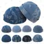 Mũ Docker PYCOU, Mũ Skullcap không vành có thể điều chỉnh bằng Cotton, Mũ dưa thông thường thoáng khí chống gió thời trang Hip Hop