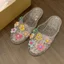 Giày sandal pha lê nữ đế mềm nhựa trong suốt ITLL 2025
