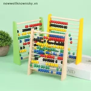 Toán học MỚI Bàn tính bằng gỗ Đồ chơi giáo dục cho trẻ em 3-6 tuổi Phối hợp tay xe lửa SKY