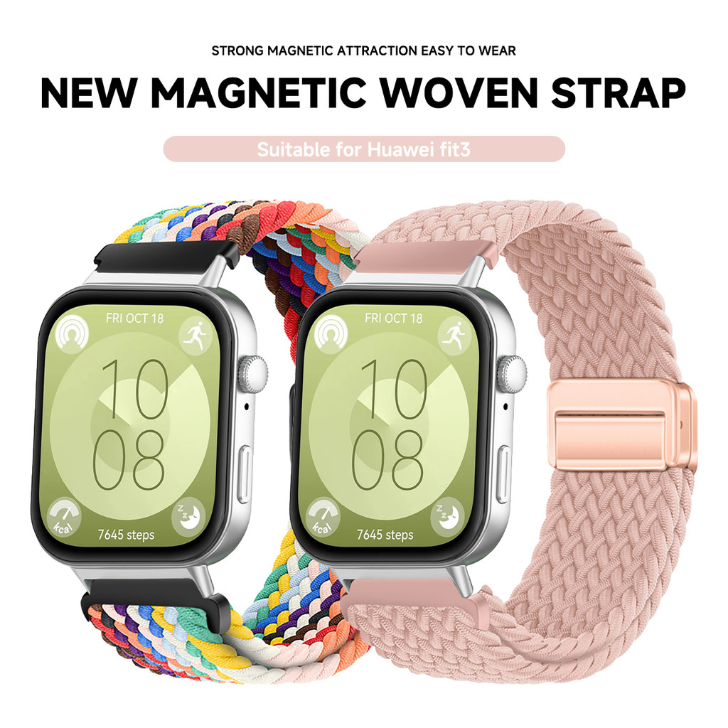 Dây đeo nylon bện co giãn cho Huawei Watch Fit 5 Pro / Fit 5 / Fit 4 Pro / Fit 4 / Fit 3