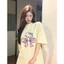 （Giao hàng 24h）Angela Áo thun Hello Kitty phong cách Nhật Bản, Cotton mềm áo thun Form rộng in họa tiết Hot Trend