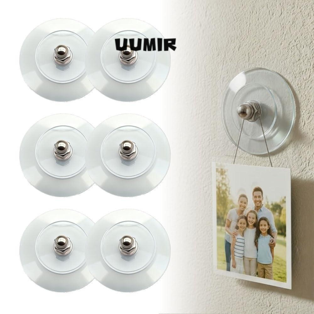 Móc chân không UUMIR, Móc cốc hút không cần khoan có thể tái sử dụng, Móc treo tường PVC Trang chủ