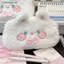 # HB # Kawaii Plush Rabbit Túi văn phòng phẩm dành cho học sinh Hộp đựng bút dung tích lớn di động Túi đựng mỹ phẩm cho phụ kiện văn phòng trường học.