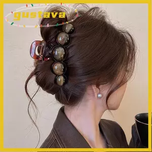 Móng Vuốt Tóc GUSTAVA, Kẹp Tóc Đính Hạt Chuyển Màu Hình Học, Thời Trang Retro 11cm Kẹp Cá Mập Dụng Cụ Tạo Kiểu