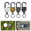Cuộn huy hiệu kéo có thể thu vào hạng nặng Carabiner Móc chìa khóa Dây thép RopeHolder