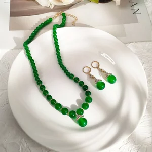Phong Cách Mới Giả Ngọc Trai Vòng Cổ Nữ Cao Cấp Ánh Sáng Sang Trọng Vương Miện Kim Cương Xương Đòn Dây Chuyền Sang Trọng Tất Cả-Ma