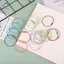 HFTOY 10 Chiếc Chiều Dài Ngẫu Nhiên 15cm Dây Thép Móc Khóa Cáp Thép Móc Khóa Cáp Móc Khóa Nhãn Hành Lý Nhẫn Cáp Nhẫn Cho Chìa Khóa ~