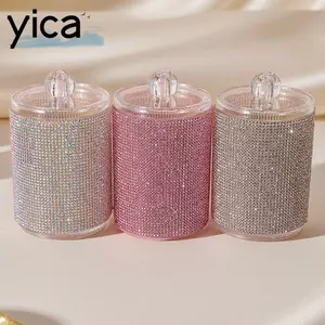 Hộp đựng tăm YICA, 3 màu có nắp đậy Hộp đựng khăn bông, Hộp tăm cao cấp được kết hợp sang trọng sáng tạo Máy tính để bàn tại nhà