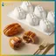 Khuôn sô cô la silicon chống dính BVY cho hạt Pecan cấp thực phẩm với thiết kế bánh Mousse hiện đại để sử dụng trong nhà bếp.