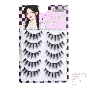 Lông mi giả phong cách quỷ Cụm lông mi cứng để trang điểm sân khấu Cosplay