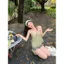 Milyfashion Xanh Hoa Sling Mùa Hè Phong Cách Mới Phong Cách Hàn Quốc Rời Ôm Hơn Nhìn Nhỏ Top Nhẹ nhàng Y2K AKZI