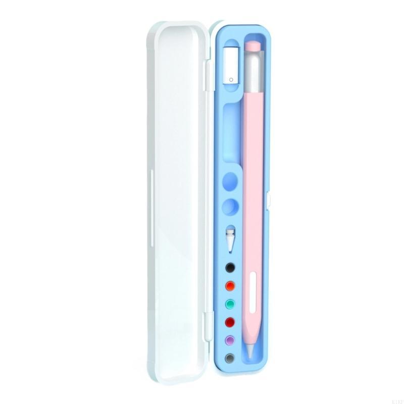 Hộp Bảo Vệ Bút Chì Máy Tính Bảng Cho Apple Pencil Pro USB-C 1 2 Hộp Bảo Quản Chống Sốc Chống Trơn Trượt Cho Apple Pencil Pro 1st 2nd Stylus Hộp Đựng Bút Nhựa