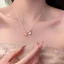 Mới Phong Cách Trung Quốc Bướm Đính Hạt Vòng Cổ Nữ Ánh Sáng Sang Trọng Độc Đáo Dệt Vòng Cổ Niche Retro Phù Hợp Với Xương Đòn Dây Chuyền Hợp Thời Trang