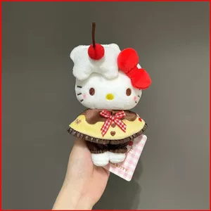 SY Sanrio Hello Kitty Plushie Pudding Cherry Dễ Thương Sang Trọng Cotton Túi Búp Bê Quyến Rũ