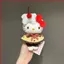 SY Sanrio Hello Kitty Plushie Pudding Cherry Dễ Thương Sang Trọng Cotton Túi Búp Bê Quyến Rũ