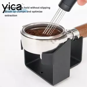 Máy khuấy cà phê YICA, Dụng cụ phân phối cà phê hợp kim nhôm màu đen loại kim, Dễ dàng lưu trữ Xây dựng chắc chắn Máy khuấy cà phê bằng thép không gỉ Máy khuấy cà phê