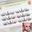 Lông mi giả cá nhân màu đỏ đậm 3D Cụm mi mở rộng C Curl DIY Trang điểm