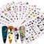 Halloween Nail Art Water Transfer Sticker 12 tờ để trang trí móng tay DIY