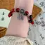 Mới Phong Cách Trung Quốc Thủy Tinh Đính Hạt Vòng Tay Lông Tua Rua Retro Ánh Sáng Phong Cách Sang Trọng Vòng Tay Niche Thiết Kế Độc Đáo Hanfu