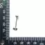 1 Ngón Tay Giữa Cử Chỉ Lưỡi Barbell Stud Xuyên Nhẫn Trang Sức Cơ Thể Punk