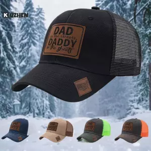 KUZHEN Mùa Hè Lưới Mũ Bóng Chày Nam Nữ DAD Thư Miếng Dán Snapba Nón Casual Thoáng Khí Unisex Đường Phố Hip Hop Truer Mũ HOT