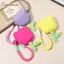 Cheenm Ins Sweet Tulip Flower Coin Bag Girly Lipsti Túi Mini Tai Nghe Chìa Khóa Túi Bảo Quản Có Dây Đeo Tay Móc Khóa Cho Bé Gái Quà Tặng VN