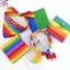 Khăn vuông bỏ túi RTJIFSS, Băng đô lễ hội niềm tự hào cầu vồng, Đồng tính nữ Bandana đầy màu sắc hợp thời trang