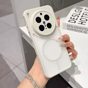 Ốp Điện Thoại vivo x300pro x300 iqoo15 Cảm Giác Da Từ Tính Tản Nhiệt Bao Gồm Tất Cả Sốc @ -