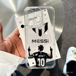 Ốp điện thoại trong suốt trong suốt Black Boy Back Football Thích hợp cho iPhone 13promax 13 14 15 16 17 pro max 16pro 15promax 14promax xs xr 11promax Vỏ silicon linh hoạt